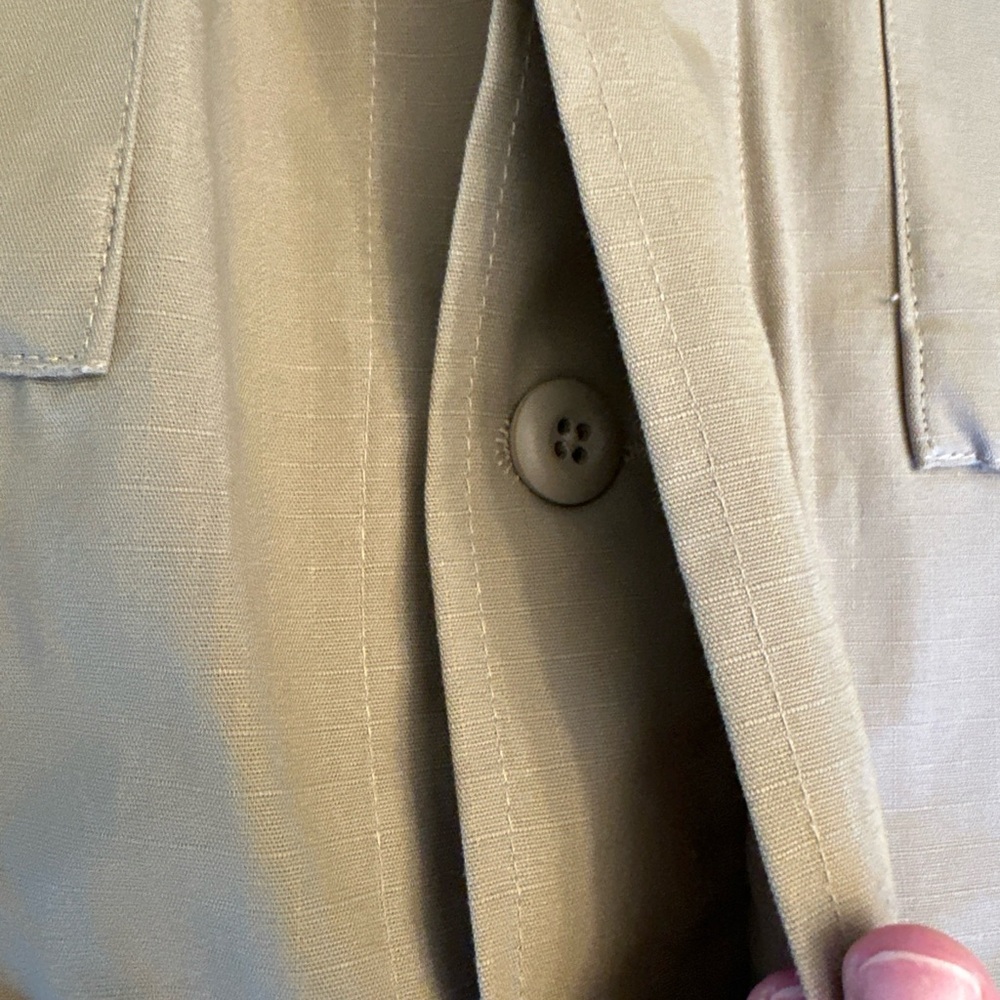 Tru Spec Tactical Jacket Mens Large Long Truspec‎ Button Tan Outdoor - Picture 5 of 8
